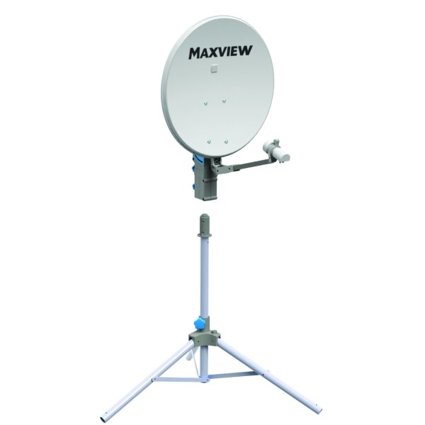MAXVIEW Sat-Antenne Precision 55 cm/Twin LNB und Sat Stativ