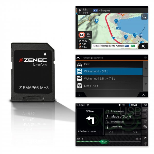 ZENEC Navigationssoftware Z-EMAP66 - Z-N965