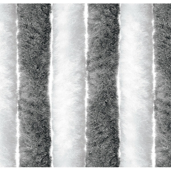 ARISOL Superflausch-Türvorhang grau/weiß